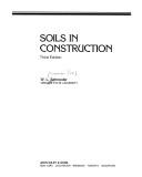 Cover of: Soils in construction