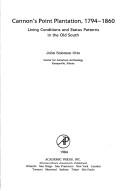 Cover of: Cannon's Point Plantation, 1794-1860: living conditions and status patterns in the old South