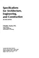 Cover of: Specifications for architecture, engineering, and construction