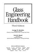 Cover of: Glass engineering handbook by Errol B. Shand