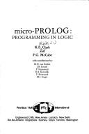 Cover of: Micro-PROLOG: programming in logic