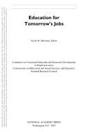 Cover of: Education for tomorrow's jobs