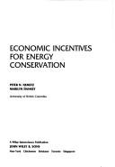 Cover of: Economic incentives for energy conservation