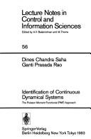 Identification of continuous dynamical systems by Dines Chandra Saha