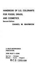 Cover of: Handbook of U.S. colorants for foods, drugs, and cosmetics | Daniel M. Marmion