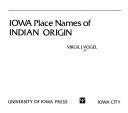 Cover of: Iowa place names of Indian origin