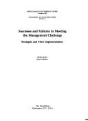 Cover of: Successes and failures in meeting the management challenge: strategies and their implementation