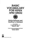 Cover of: Basic vocabulary for Hindi and Urdu by Karine Schomer