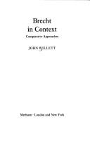 Cover of: Brecht in context by John Willett, John Willett