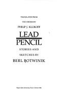 Cover of: Lead pencil: stories and sketches