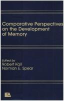 Cover of: Comparative perspectives on the development of memory | 