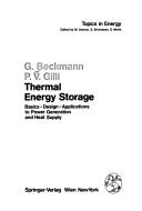 Thermal energy storage by G. Beckmann