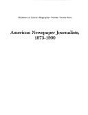 American newspaper journalists, 1873-1900