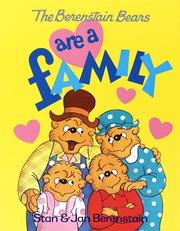 Cover of: The Berenstain Bears Are a Family (Berenstain Bears Toddler Books) by Stan Berenstain, Stan Berenstain