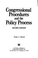 Cover of: Congressional procedures and the policy process