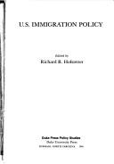 Cover of: U.S. immigration policy | 
