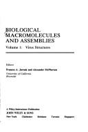 Cover of: Biological macromolecules and assemblies by editors, Frances A. Jurnak and Alexander McPherson.