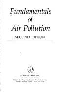 Cover of: Fundamentals of air pollution