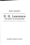 Cover of: D.H. Lawrence, the artist as psychologist