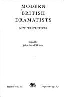 Cover of: Modern British dramatists, new perspectives