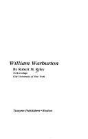 Cover of: William Warburton