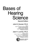 Cover of: Bases of hearing science