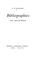 Cover of: Bibliographies, their aims and methods