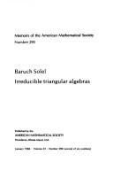 Cover of: Irreducible triangular algebras