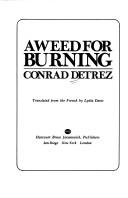 Cover of: A weed for burning