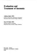 Cover of: Evaluation and treatment ofinsomnia by Anthony Kales