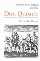 Cover of: Approaches to teaching Cervantes' Don Quixote by edited by Richard Bjornson.