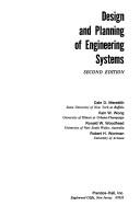 Cover of: Design and planning of engineering systems