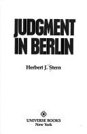 Judgment in Berlin by Herbert Jay Stern