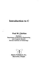 Cover of: Introduction to C