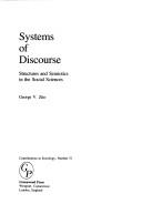 Systems of discourse by George V. Zito