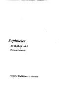 Cover of: Sophocles | 