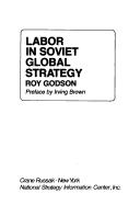 Cover of: Labor in Soviet global strategy