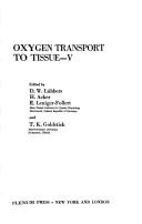 Cover of: Oxygen transport to tissue--V