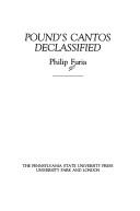 Cover of: Pound's Cantos declassified