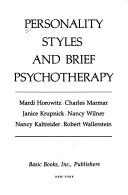 Cover of: Personality, styles and brief psychotherapy