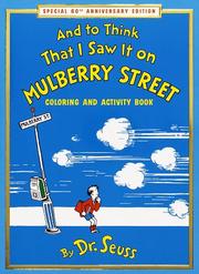 Cover of And to think that I saw it on Mulberry Street