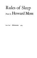 Cover of: Rules of sleep by Howard Moss
