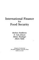 Cover of: International finance for food security