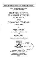 Cover of: The International Transport Workers' Federation and flag of convenience shipping