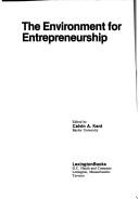 Cover of: The Environment for entrepreneurship