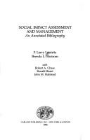Cover of: Social impact assessment and management by F. Larry Leistritz