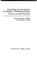 Transferring food production technology to developing nations by Joseph J. Molnar