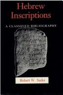 Cover of: Hebrew inscriptions by Robert W. Suder