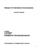 Cover of: Glossary for international communications