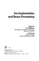 Cover of: Ion implantation and beam processing